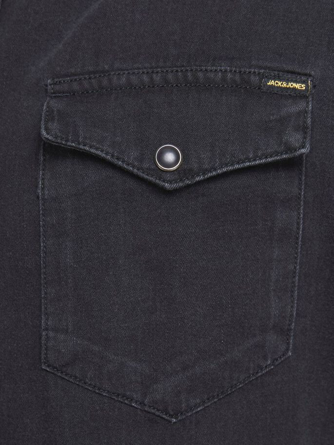 Сорочка JJESHERIDAN SHIRT L/S NOOS 12138115 Black Denim Jack&Jones L Чорний 12138115BLACKDENIM