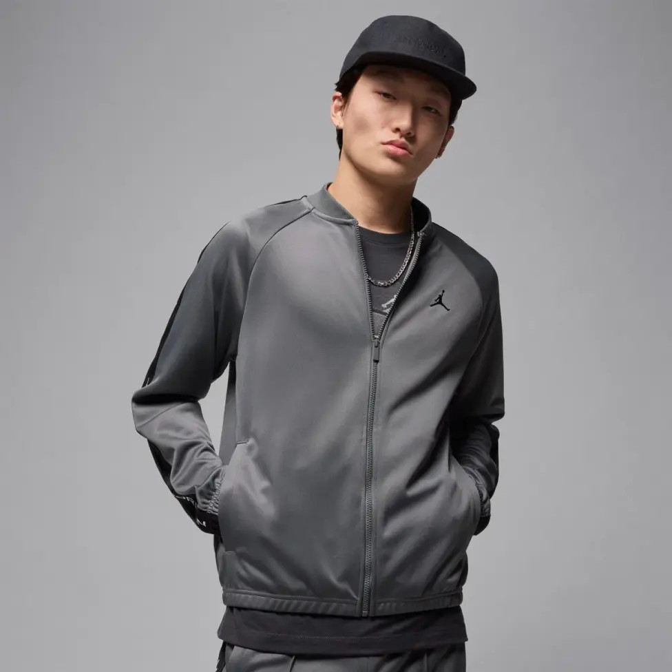 Толстовка M J BRK TRACK SUIT JKT HF9339-034 JORDAN L Темно-сірий HF9339-034