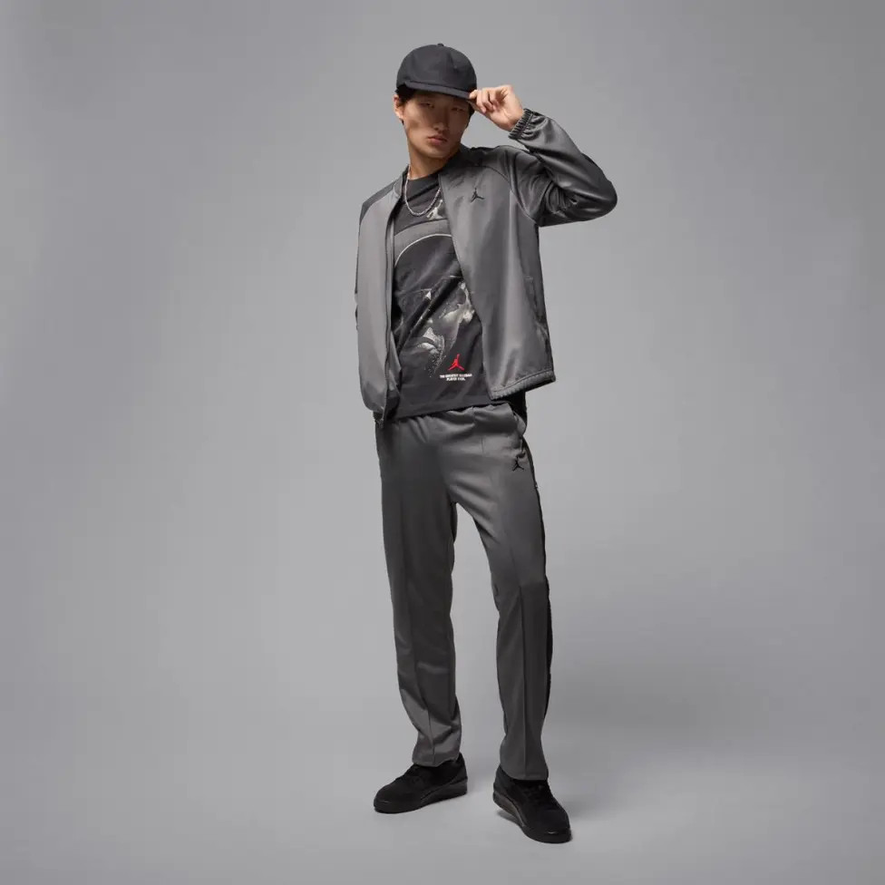 Толстовка M J BRK TRACK SUIT JKT HF9339-034 JORDAN L Темно-сірий HF9339-034