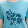Футболка T-Shirt mit Print 1040544ХХ35313 Tom Tailor L Блакитний 1040544ХХ35313