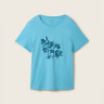 Футболка T-Shirt mit Print 1040544ХХ35313 Tom Tailor L Блакитний 1040544ХХ35313