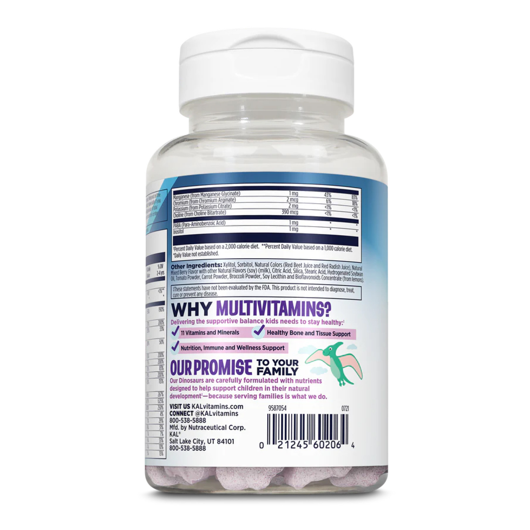 Капсули KAL MultiSaurus - 90 сhewable Berry Grape Orange 2023-10-2154