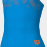 Купальник закритий для дівчат Arena GRAPHIC SWIMSUIT V BACK блакитний 164 см 006680-805