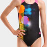 Купальник закритий для дівчат Arena DOTS SWIMSUIT SWIM PRO BACK чорний, рожевий Діт 152 см 010745-559