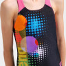 Купальник закритий для дівчат Arena DOTS SWIMSUIT SWIM PRO BACK чорний, рожевий Діт 152 см 010745-559