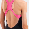 Купальник закритий для дівчат Arena DOTS SWIMSUIT SWIM PRO BACK чорний, рожевий Діт 152 см 010745-559