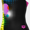 Купальник закритий для дівчат Arena DOTS SWIMSUIT SWIM PRO BACK чорний, рожевий Діт 152 см 010745-559