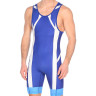 Тріко борцівське Asics Wrestling Singlet синій,білий,блакитний Чол XS 157516-0043