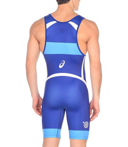 Тріко борцівське Asics Wrestling Singlet синій,білий,блакитний Чол XS 157516-0043