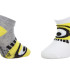 Шкарпетки MINIONS SOCKS 2P сірий, білий Діт 27-30, арт.36775-1 36775-1