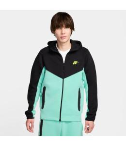 Худі Nike Tech Fleece (чорно-салатове) HF4432-349