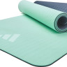 Килимок для йоги Adidas Double Sided Yoga Mat ментоловий, сірий 176 х 61 х 0,6 см (ADYG-10400BLM-NL) ADYG-10400BLM-NL