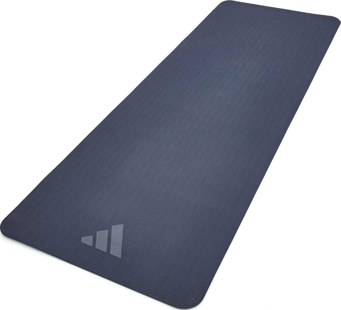 Килимок для йоги Adidas Double Sided Yoga Mat ментоловий, сірий 176 х 61 х 0,6 см (ADYG-10400BLM-NL) ADYG-10400BLM-NL