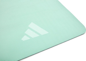Килимок для йоги Adidas Double Sided Yoga Mat ментоловий, сірий 176 х 61 х 0,6 см (ADYG-10400BLM-NL) ADYG-10400BLM-NL
