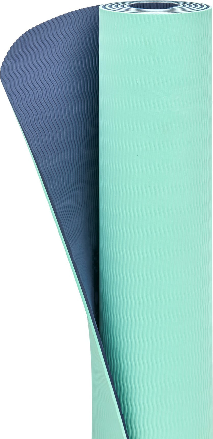 Килимок для йоги Adidas Double Sided Yoga Mat ментоловий, сірий 176 х 61 х 0,6 см (ADYG-10400BLM-NL) ADYG-10400BLM-NL