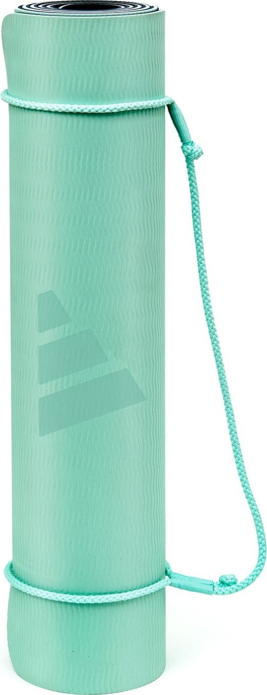Килимок для йоги Adidas Double Sided Yoga Mat ментоловий, сірий 176 х 61 х 0,6 см (ADYG-10400BLM-NL) ADYG-10400BLM-NL