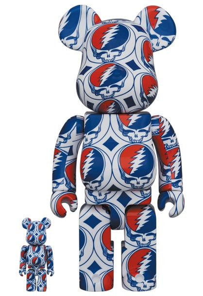 Фігурка Bearbrick x Grateful Dead (Steal Your Face) bearbrick-steal-your-face