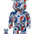 Фігурка Bearbrick x Grateful Dead (Steal Your Face) bearbrick-steal-your-face