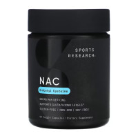 Капсули Sport Research NAC - N-Acetyl-L-Cysteine 600mg - 90 vcaps 2023-10-5041