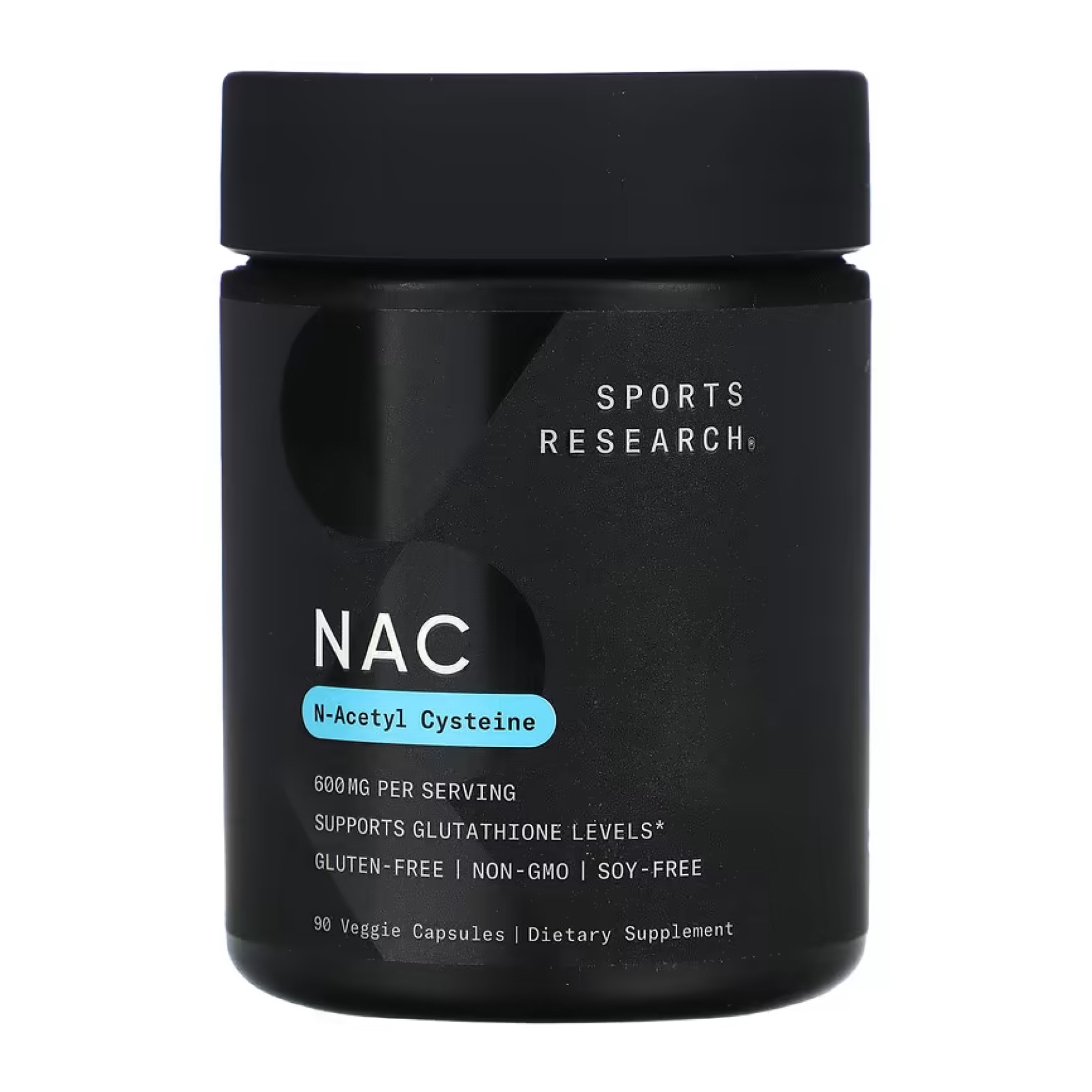 Капсули Sport Research NAC - N-Acetyl-L-Cysteine 600mg - 90 vcaps 2023-10-5041