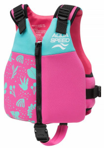 Жилетка для плавання Aqua Speed Safe Splash 61123 бірюзовий, рожевий Діт 15-19 кг DT-626-03, Цвет бі DT-626-03