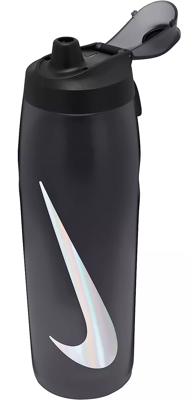 Пляшка Nike REFUEL BOTTLE LOCKING LID 32 OZ антрацит, чорний, сріблястий Уні 946 мл N.100.7670.054.32