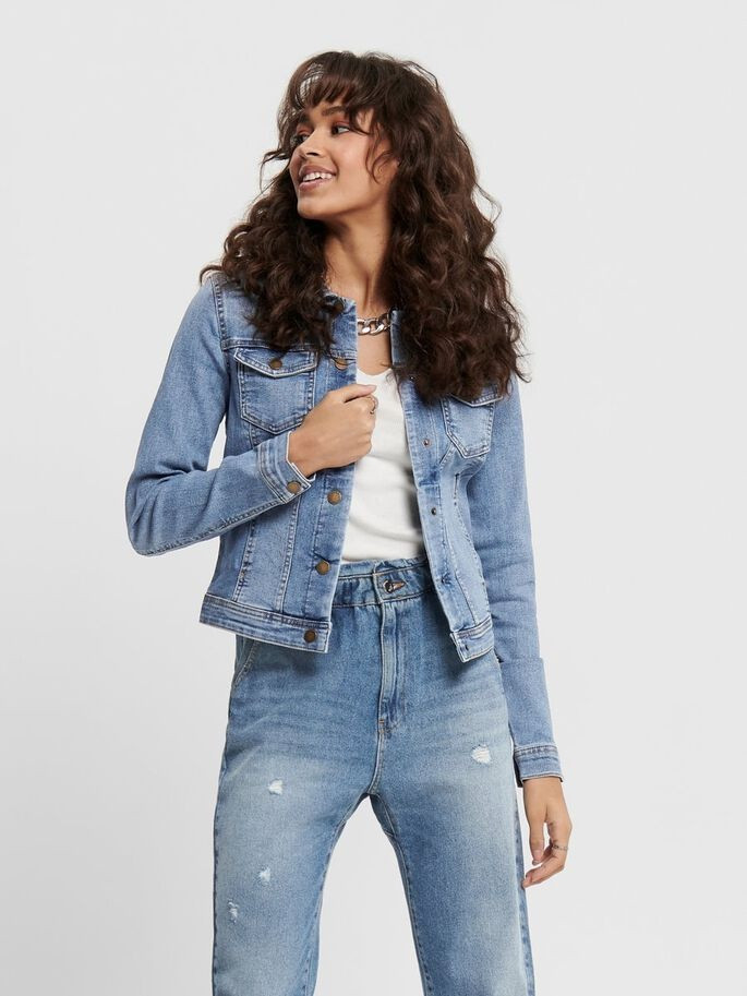 Куртка джинсова ONLWESTA LIFE LS DNM JACKET CC PIM100221 15192447-Light Blue Denim ONLY 34 Блакитний 15192447-Light Blue Denim