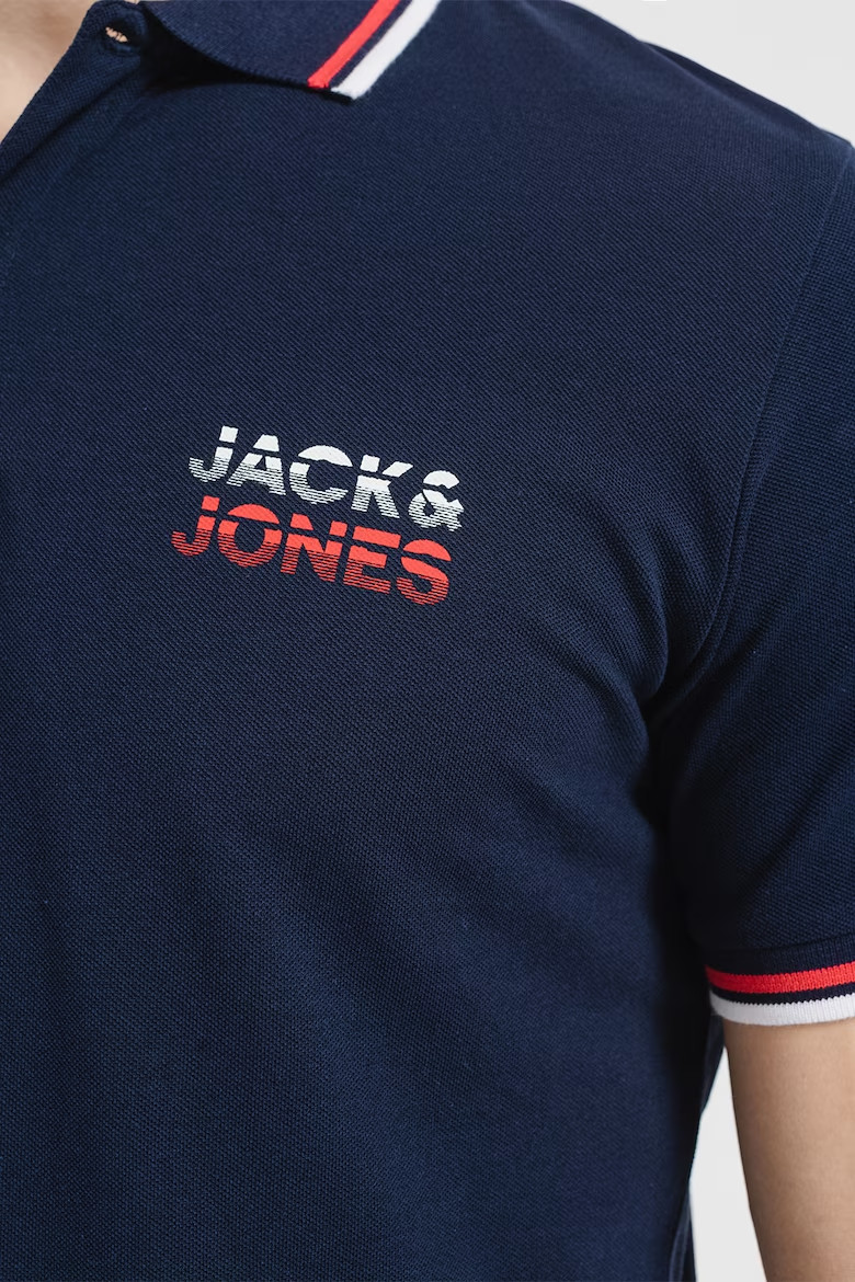 Поло JJATLAS POLO SS 12221012-Navy Blazer Jack&Jones L Темно-синій 12221012-Navy Blazer