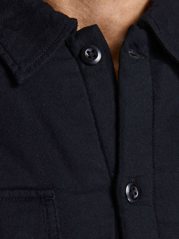 Сорочка JORWILLIAM TEDDY OVERSHIRT LS 12197075-Black-Fit:/OVERSHIRT Jack&Jones L Чорний 12197075-Black-Fit:/OVERS