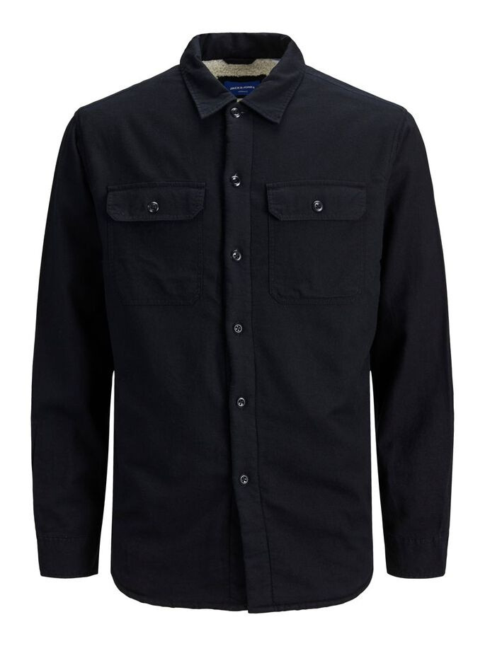 Сорочка JORWILLIAM TEDDY OVERSHIRT LS 12197075-Black-Fit:/OVERSHIRT Jack&Jones L Чорний 12197075-Black-Fit:/OVERS