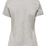 Футболка ONLJENNI LIFE FIT S/S TOP BOX JRS 15249479-Light Grey Melange-Print:FACE ONLY L Сірий 15249479-LIGHT GREY MELAN