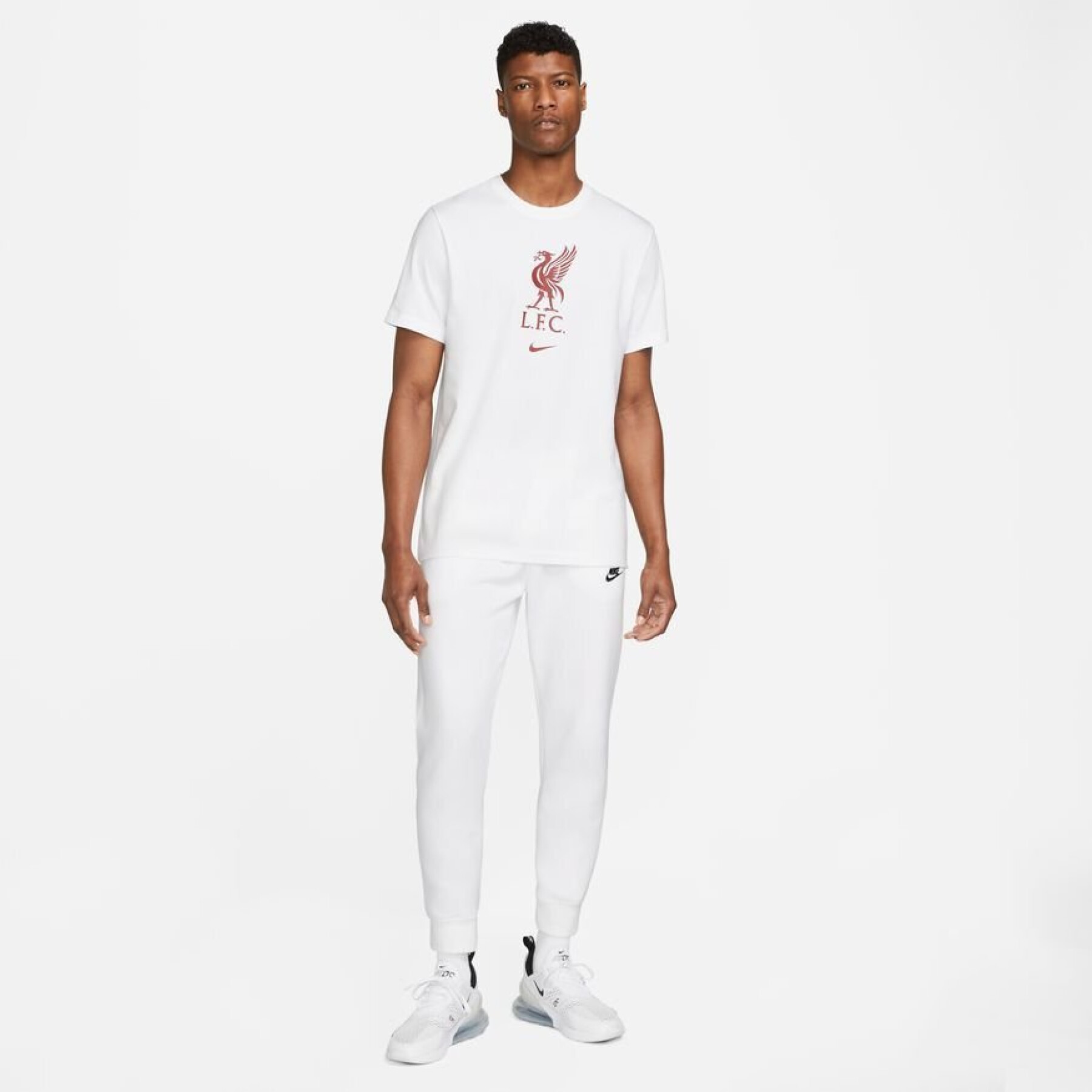 Футболка чоловіча Nike Liverpool 22/23 Crest Ss Tee White DM3482-100