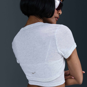 Футболка жіноча Nike Tight Cropped Mini-Rib 2-In-1 Grey HJ1299-051