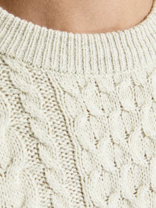Пуловер JJCRAIG KNIT CREW NECK 12189968-Cloud Dancer Jack&Jones S Білий 12189968-CLOUD DANCER