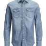 Сорочка JJESHERIDAN SHIRT L/S NOOS 12138115 Medium Blue Denim Jack&Jones L Блакитний 12138115MEDIUMBLUEDEN