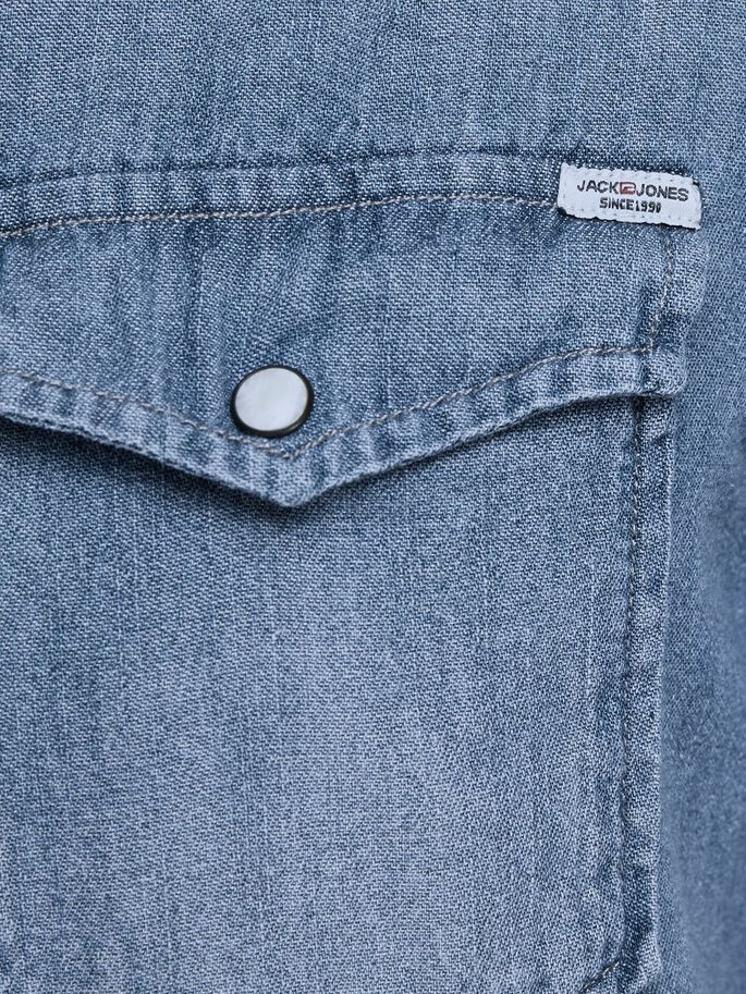 Сорочка JJESHERIDAN SHIRT L/S NOOS 12138115 Medium Blue Denim Jack&Jones L Блакитний 12138115MediumBlueDen