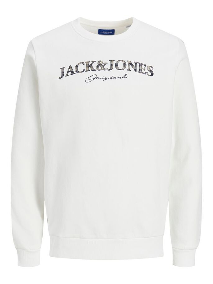 Толстовка JORMINISTRY SWEAT CREW NECK 12180410 Cloud Dancer Jack&Jones L Білий 12180410CloudDancer