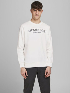 Толстовка JORMINISTRY SWEAT CREW NECK 12180410 Cloud Dancer Jack&Jones L Білий 12180410CLOUDDANCER