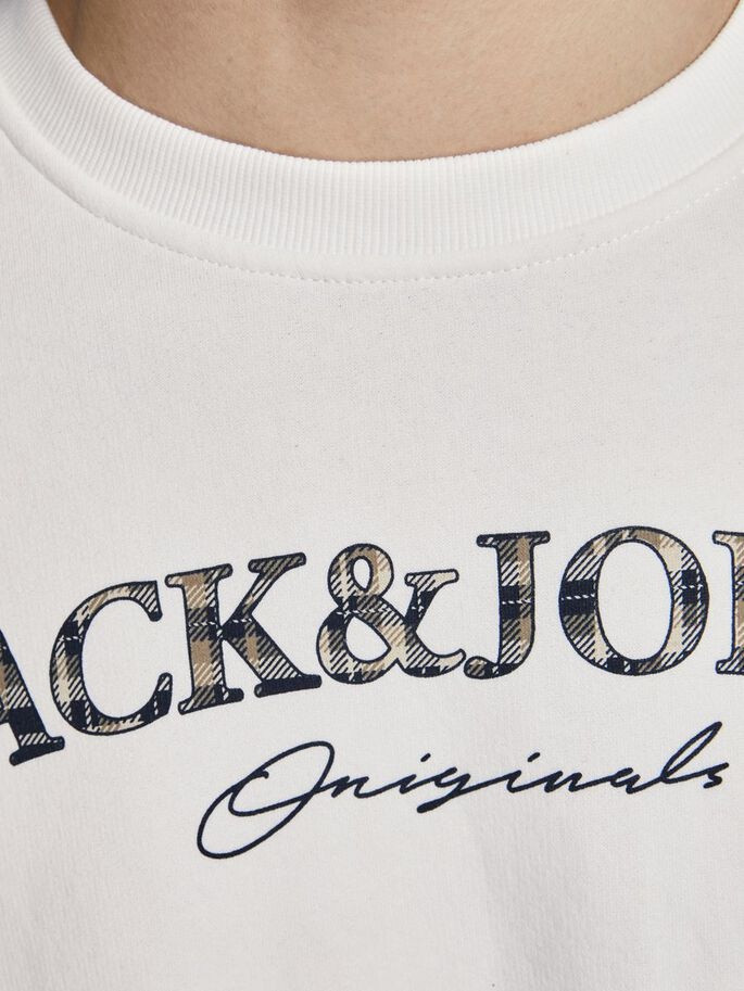 Толстовка JORMINISTRY SWEAT CREW NECK 12180410 Cloud Dancer Jack&Jones L Білий 12180410CloudDancer