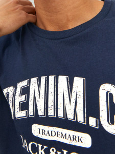 Футболка JJEJEANS TEE SS O-NECK NOOS 22/23 12210949-Navy Blazer Jack&Jones L Темно-синій 12210949-NAVY BLAZER