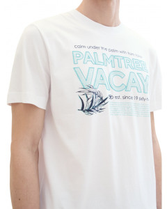 Футболка T-Shirt Summer Lagoon 1041817ХХ20000 Tom Tailor L Білий 1041817ХХ20000