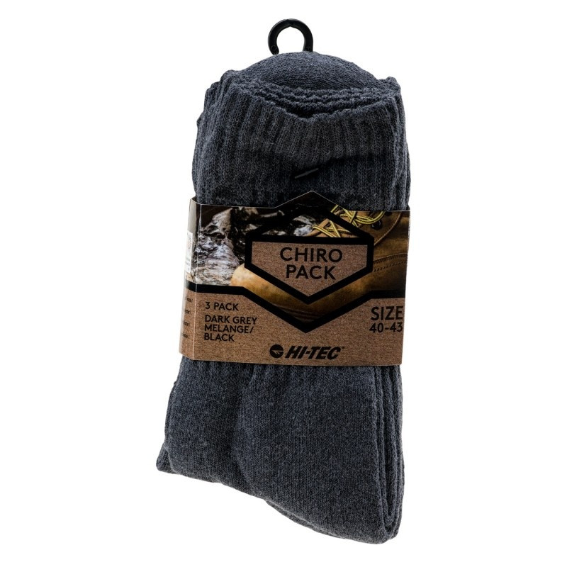 Шкарпетки CHIRO PACK-DK GREY MELANGE/BLK HITEC 36-39 Темно-сірий CHIRO PACK-DK GREY MELANG