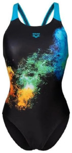 Купальник закритий для жінок Arena VIBRANT SWIMSUIT SWIM PRO BACK чорний Жін 36 008936-580