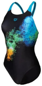 Купальник закритий для жінок Arena VIBRANT SWIMSUIT SWIM PRO BACK чорний Жін 36 008936-580