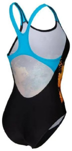 Купальник закритий для жінок Arena VIBRANT SWIMSUIT SWIM PRO BACK чорний Жін 36 008936-580