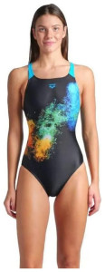 Купальник закритий для жінок Arena VIBRANT SWIMSUIT SWIM PRO BACK чорний Жін 36 008936-580