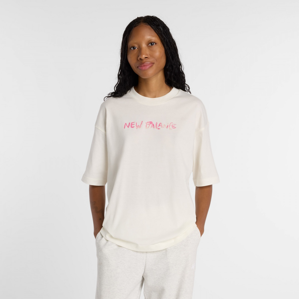 Футболка Visibly Loved Oversized WT61M1JBSST New Balance XS Білий WT61M1JBSST