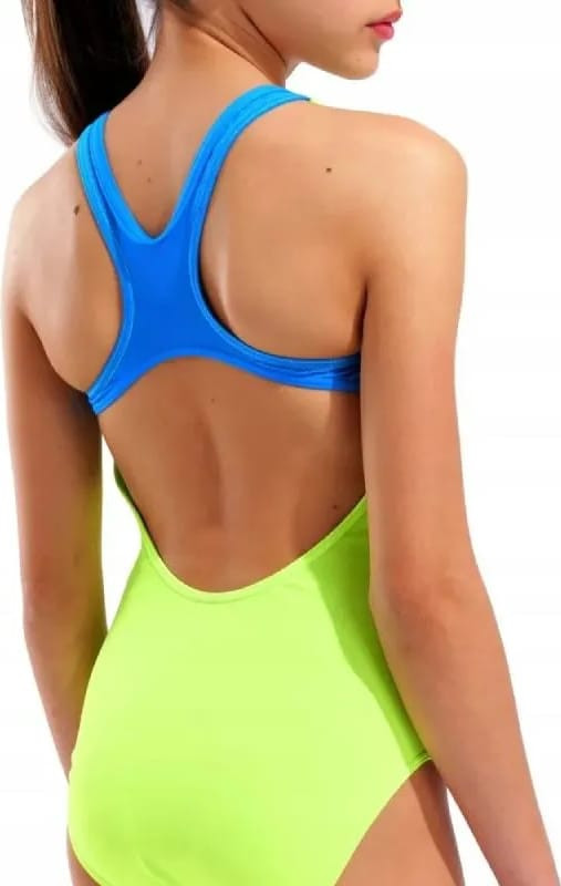 Купальник закритий для дівчат Arena LOGO SWIMSUIT SWIM PRO салатовий дитячий 128 см (010287-880) 010287-880