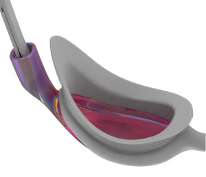 Окуляри для плавання Speedo VUE MIR GOG AU білі, сині, помаранчеві Жін OSFM 8-1096016674