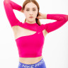 Топ з довгим рукавом Nike LS TOP CROPPED NVT FB5683-615
